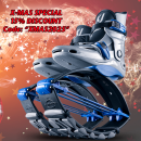 KJ Power Shoe Silver/Blue